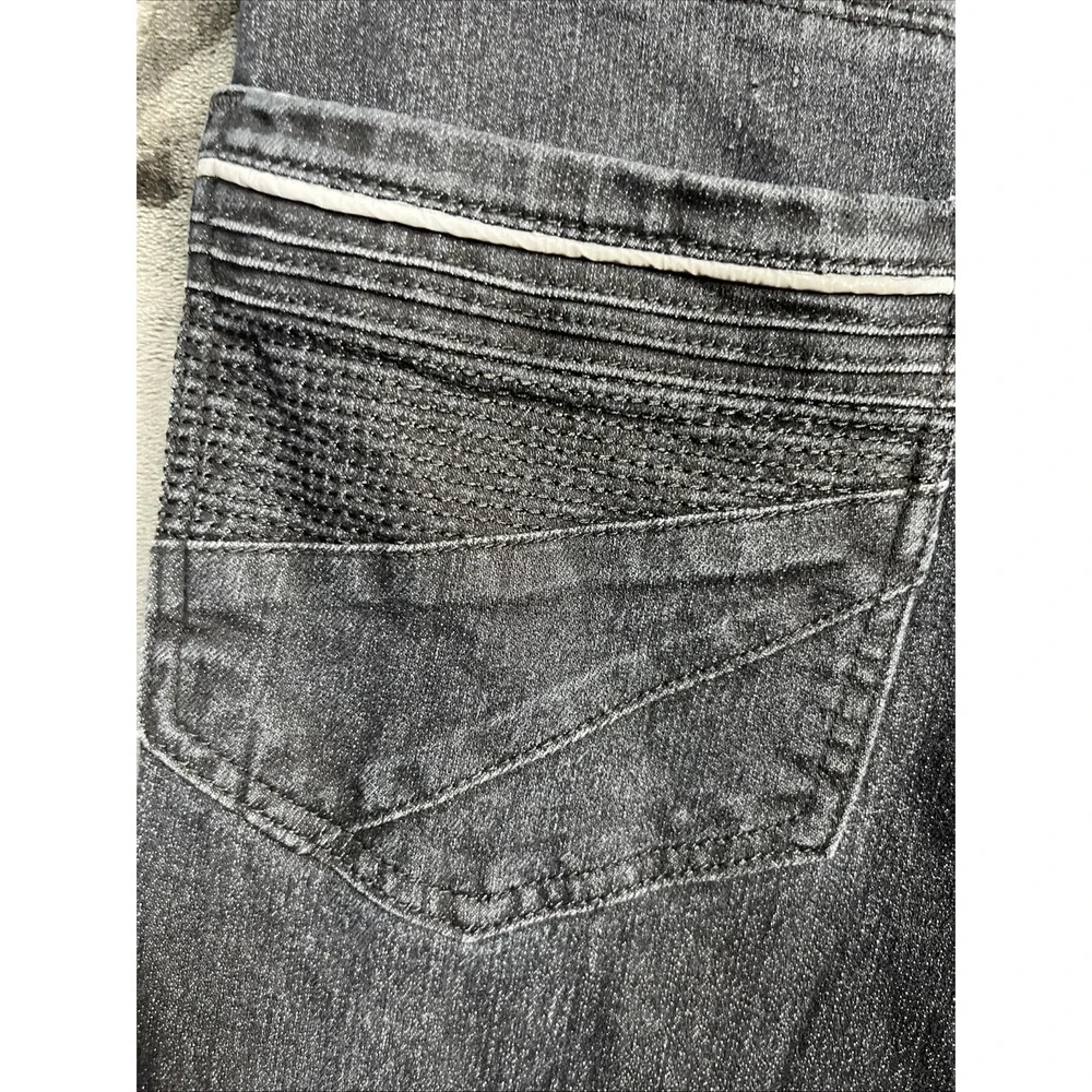 Black fried denim